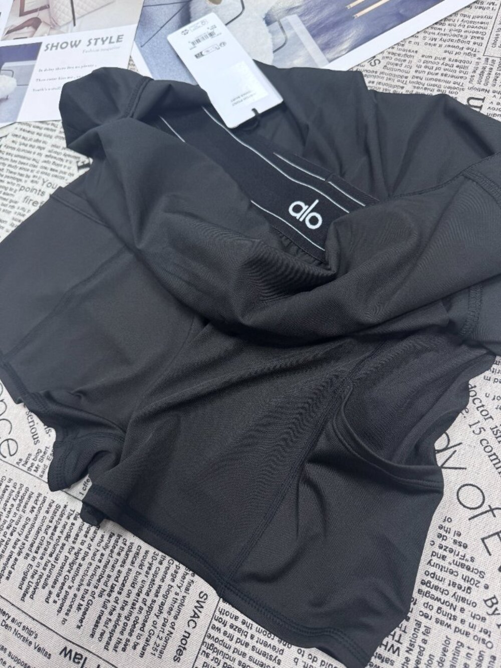 💛ALO Yoga Match Point Skirt NWT | Black Tennis Skort🌻 | Athleisure - Picture 5 of 6